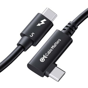 [Intel�F��] Cable Matters 80Gbps L�� Thunderbolt 5 �P�[�u�� 0.8m ? [�ő�120Gbps�ш�