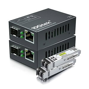 10Gtek 2�Z�b�g �M�K�r�b�g �����f�B�A�R���o�[�^�[ �������T�C�Y �}���`���[�h �f���A��LC�t�@�C�o�[ 1.25Gb/s 1000Ba