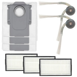 ���{���b�N Saros 10R / Saros 20 / Saros 20 Sonic / Qrevo Curv 2 Pro / Qrevo Edge 2 �p �T�C�h�u���VN2�A�G�A�t�B���^�[K�A���p�b�NC �����p�[�c 8�_�Z�b�g �݊��i