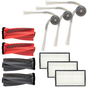 ���{���b�N Saros 10R / Saros 20 / Saros 20 Sonic / Qrevo Curv 2 Pro / Qrevo Edge 2 �p �T�C�h�u���VN2�A���C���u���VN�A�G�A�t�B���^�[K �����p�[�c 8�_�Z�b�g �݊��i