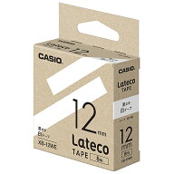 【3本セット】 カシオ CASIO ラテコ Lateco 詰め替え用テープ 12mm 黒文字 / 白テープ XB-12WE