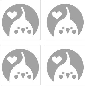 オリジナル ステッカー シール オカメインコ シルバー ミニちらみ インコ 鳥グッズ 雑貨 ギフト プレゼント かわいい 可愛い 子供 ペット スーツケース ipad シール インテリア 鳥好きギフト