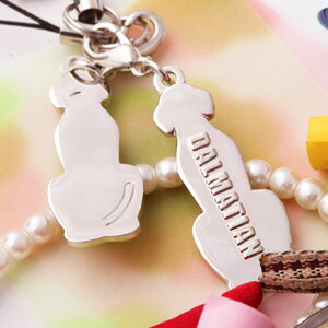 【アウトレット商品】1000円ポッキリ チャーム ダルメシアン チャーム ストラップ キーホルダー 犬用品 犬グッズ 犬雑貨 ギフト プレゼントペット ペット【名入れ対象外】