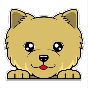 車 シール ステッカー 耐水 ヨークシャテリア ショート フェイスステッカーBIG ペット 犬 転写シール ペット 車用 キズ隠し 傷隠し【名入れ対象外】