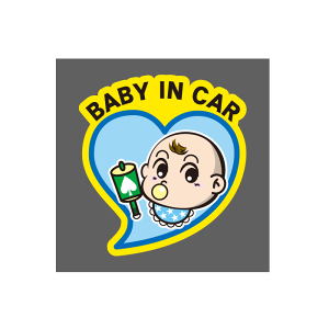 �Ԃ���� �X�e�b�J�[ BABY IN CAR �u���[ �X�e�b�J�[ Baby in the car �`���C���h�V�[�g �o�Y�j�� �D�P�j�� �M�t�g �v���[���g �ԗp �L�Y�B�� ���B��