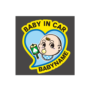  Ԃ񂪏Ă܂XebJ[ BABY IN CAR u[ XebJ[ Baby in the car ԃXebJ[ ]ʃV[ ԗp LYB B