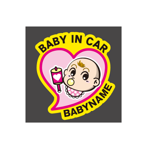  Ԃ񂪏Ă܂XebJ[ BABY IN CAR sN XebJ[ Baby in the car ԃXebJ[ ]ʃV[ ԗp LYB B