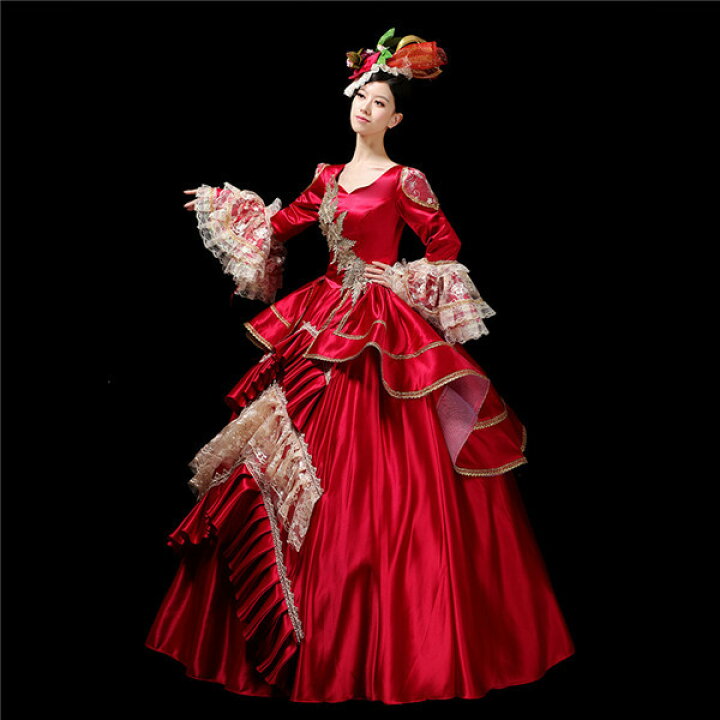 楽天市場】貴族 ドレス 中世 ヨーロッパ お姫様 貴婦人 ドレス カラー  