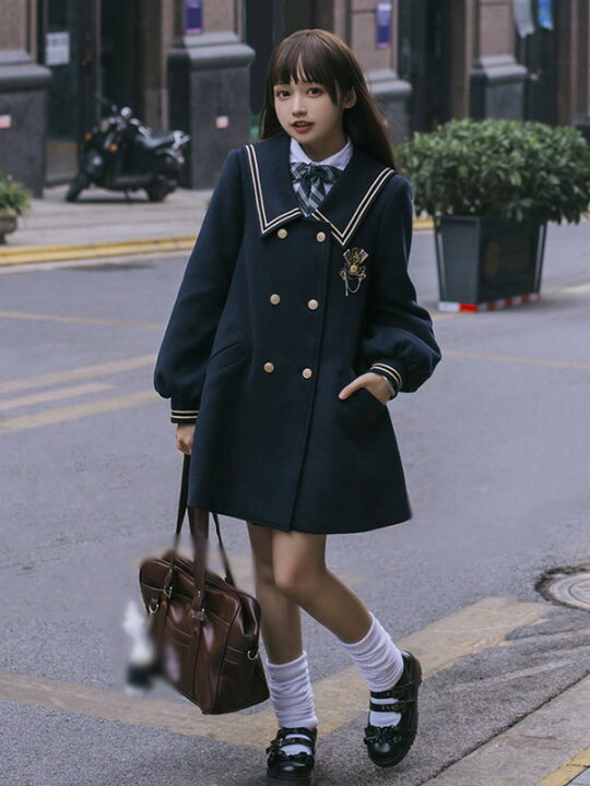 楽天市場】ステンカラーコート セーラーコート 冬服 レディース 