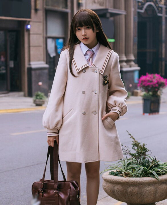 楽天市場】ステンカラーコート セーラーコート 冬服 レディース 
