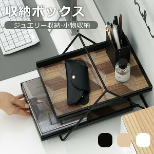 アクセサリートレイ 2段 収納ケース 小物収納 ジュエリートレイ スチール製 オシャレ 指輪 リング ネックレス ブレスレット アクセサリー収納 収納ボックス デスク収納 文房具収納 玄関収納