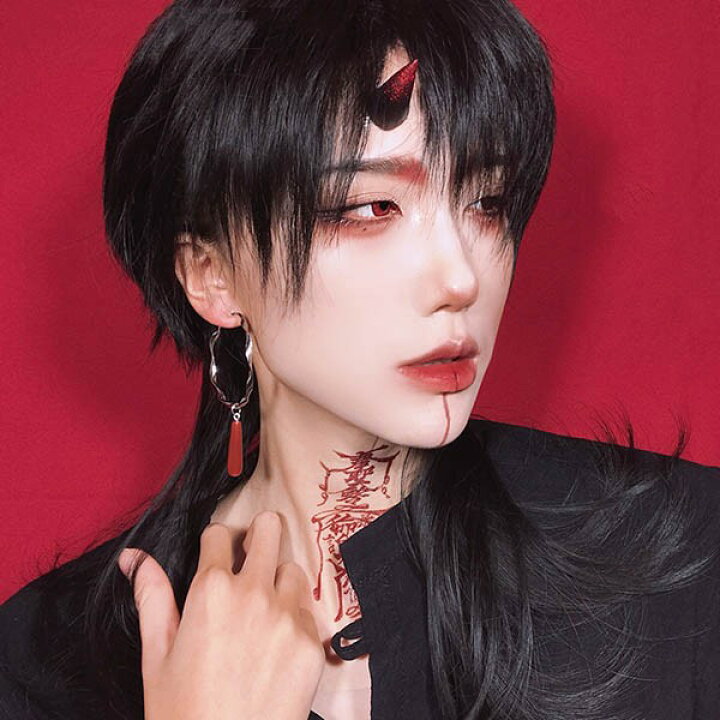 冬バーゲン 特別送料無料 ウィッグ 男性用 かつら メンズ ロング 長い 安い フルウィッグ 専用ネット付 コスプレ 男に変身 カッコウいい ブラック 自然 Materialworldblog Com