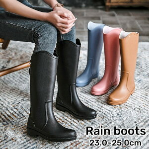 レインブーツ レディース レインシューズ ロングブーツ 長靴 アウトドア おしゃれ 軽量 滑りにくい オールシーズン 痛くない 雨靴 大きいサイズ 台風対策 雪 防水 農作業 園芸 梅雨対策 晴雨