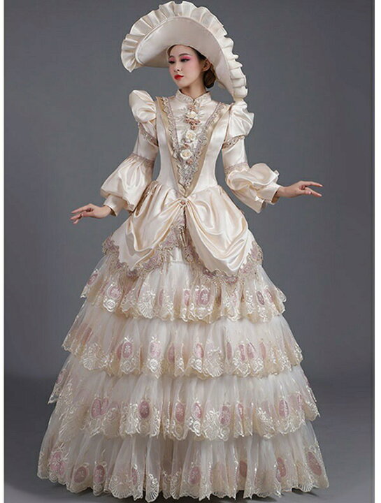 楽天市場】ロングドレス 貴族ドレス お姫様ドレス 中世ヨーロッパ  