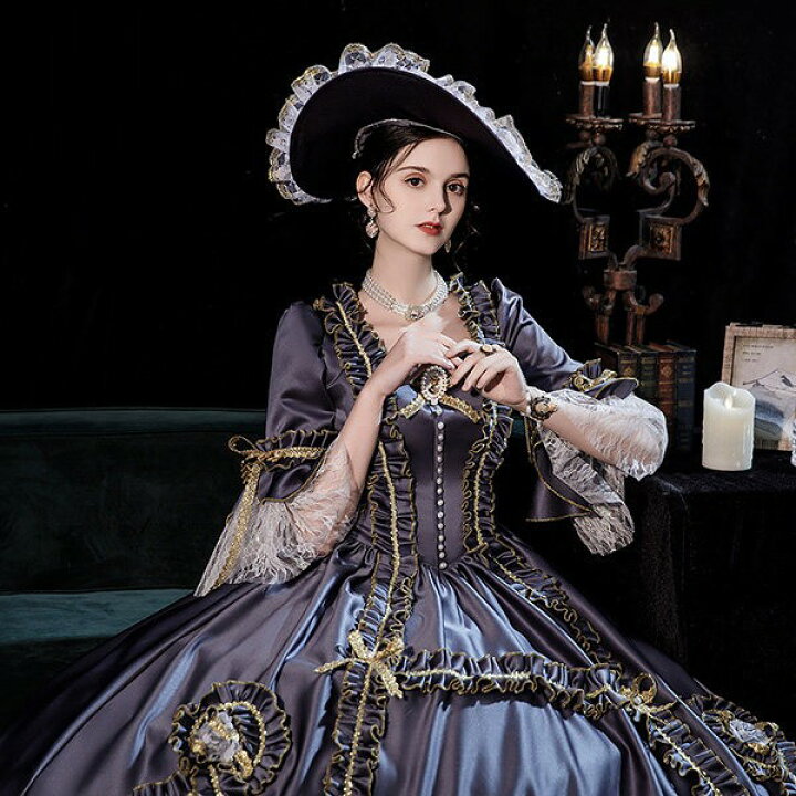 楽天市場】ドレス レディース ロングドレス 貴族ドレス 中世ヨーロッパ  