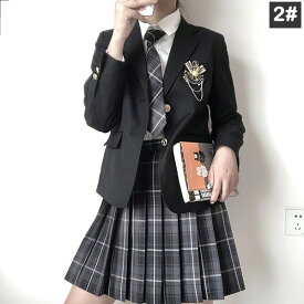 「反射キーホルダー1枚プレゼント」卒業式 スーツ 女の子 ゆったりサイズ ネクタイ リボン 制服 入学式 学生服 中学 受験 スーツ 女の子 中学生 高校生 通学 4点セット jk制服 フォーマル 女児 ジュニアスーツ 子供スーツ 大きいサイズ ブレザー 発表会 XS S M L 2L 3L