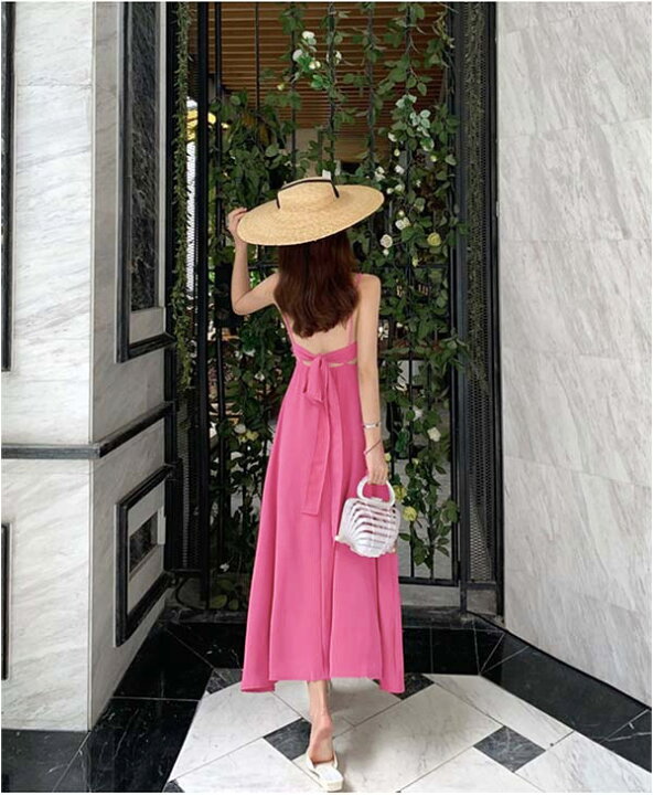 楽天市場】ハワイ リゾートワンピース 沖縄 肩出し マキシ丈 ロング丈  