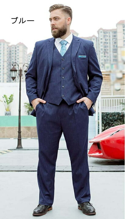 楽天市場】スーツ メンズ ビジネススーツ フォーマルスーツ 大きい  