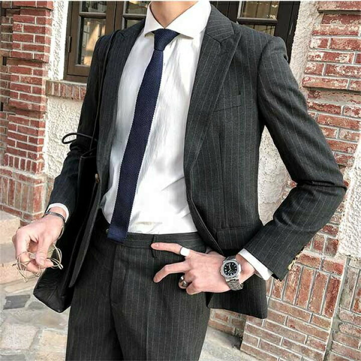 楽天市場】送料無料 メンズ スーツ 一つボタン ストライプ ビジネススーツ suit 細身 スリムスーツ フォーマルスーツ 紳士服 二次会 結婚式 卒業式 入学式 面接 通勤 パーティー カジュアルスーツ おしゃれ 春 秋 上下セット スーツ ブラック ブラウン グレー dp023t2t2t2 ... 楽天市場】送料無料 メンズ スーツ 一つボタン ストライプ ビジネススーツ suit 細身 スリムスーツ フォーマルスーツ 紳士服 二次会 結婚式 卒業式 入学式 面接 通勤 パーティー カジュアルスーツ おしゃれ 春 秋 上下セット スーツ ブラック ブラウン グレー dp023t2t2t2 ...