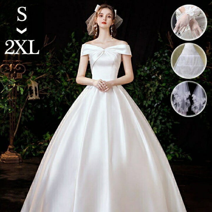 6 【美品】結婚式、二次会、ドレスリボンワンピース 