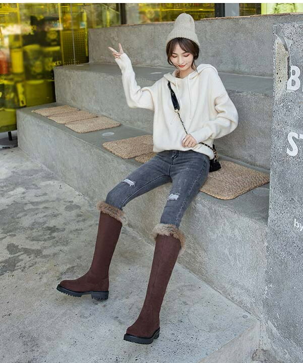 楽天市場 ロングブーツ ボア ヒール3 5cm 裏起毛 ブラウン ブラック ブーツ 大きいサイズ 美脚 レディース 大人 女性 ファッション おしゃれ シューズ 靴 あったか 暖か 防寒 秋 冬 春 新作 代 30代 40代 Ei033t2t2t2 ドレス ファッション エブリ