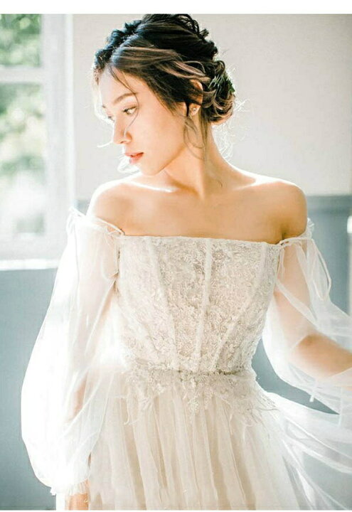 楽天市場】ウェディングドレス 結婚式 花嫁 トレーンドレス  