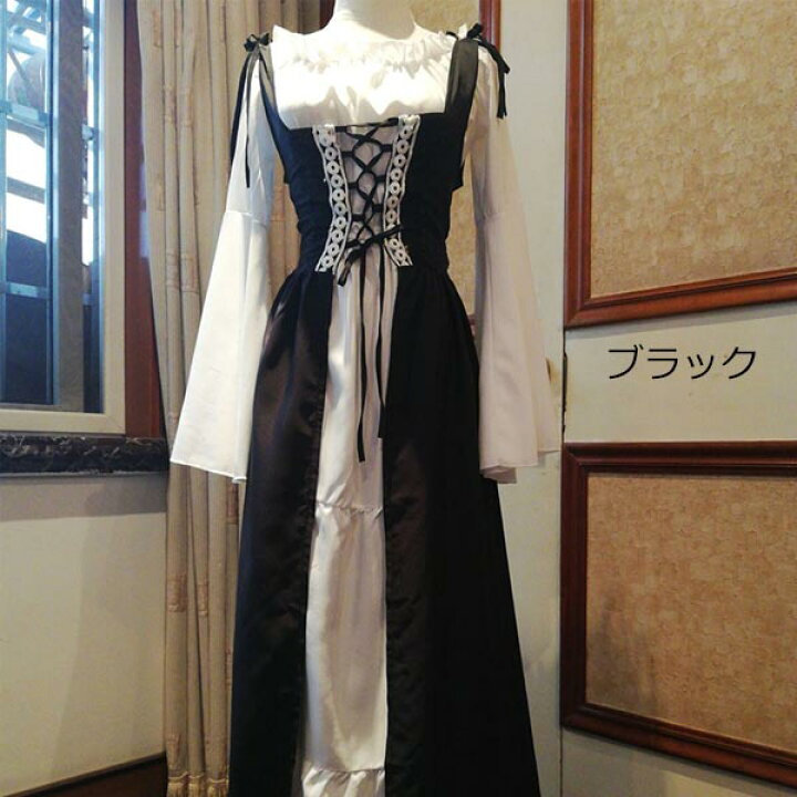楽天市場 コスプレ 4カラー 公演 ワンピース ドレス 中世ヨーロッパ 中世 ヨーロッパ風 貴族ドレス 復古風 西洋 レディース 大人 コスチューム ハロウィン 衣装 貴婦人 S M L Xl 2xl 3xl 4xl 5xl 黒 青 緑 ワインレッド Dd291y7y7y7 代引不可 ドレス ファッション