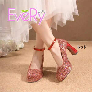 �p���v�X ���� �n�C�q�[�� ���r �L���L�� ������ 2WAY �ʋ� �p�[�e�B�[ party shoes 9cm�q�[�� ���b�h �V���o�[ �V�����p�� 22.0-25.0cm ei191z7z7m4