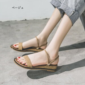 3way フラットサンダル レディース ぺたんこ ローヒール 歩きやすい 軽量 スリッパ 美脚 ストラップ ローヒール フラット アンクル ビーチサンダル トレンド シンプル 無地 小さい 温泉 21.0 21.