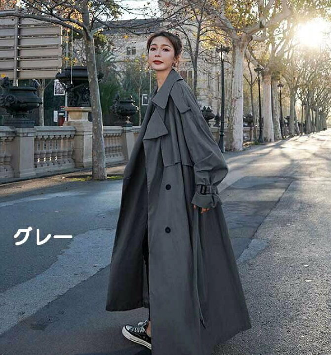 楽天市場】トレンチコート レディース 秋コート スプリングコート 超  