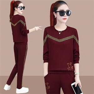 ジャージ レディース 上下 セット 長袖 春秋 2点セット セットアップ 40代 Tシャツ 長ズボン スポーツウェア 大きいサイズ 運動服 おしやれ 部屋着 着痩せ 新品