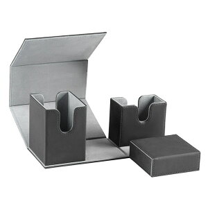 ★25枚トレカケース先着無料差し上げ★【特典付】デッキケース レザー スリム 大容量 マグネット 持ち運び 160枚収納 各種トレーディングカード収納(例:ポケモンカード、ポケカ、遊戯王