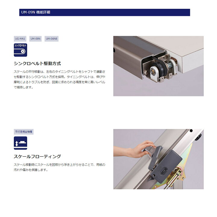楽天市場】【MUTOH/ ムトー】平行定規 A2 特別仕様 UM-06N8CC 一級 
