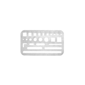 【UCHIDA/ウチダ】ステンレス字消板・B（102×60mm×t0.1mm）1-820-0003 ゆうパケット(メール便)発送