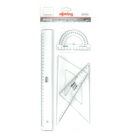 【rotring/ロットリング】CENTRO セントロ 定規セット 4点 ゆうパケット(メール便)発送