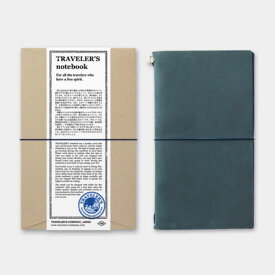 トラベラーズノート　レギュラーサイズ/ブルー ギフト　贈り物　手帳　デザイン文具　おしゃれ　上品　トラベラーズ レギュラー