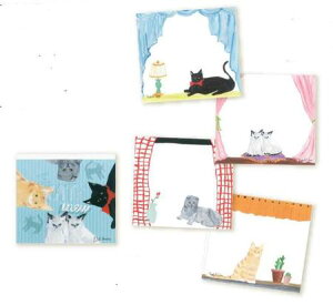 【多屋澄礼/Taya Sumire】ブロックメモ「CAT's view」 おしゃれ かわいい 上品 コラージュ 素材 メッセージ 女子文具 cozyca products コジカプロダクツ メモ プチギフト 日本製 猫 ね