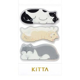 KITTAClear/キッタクリアネコ かわいい　おしゃれ　女子文具　上品　花　デコ　手帳デコ　手帳マスキングテープ　日本製