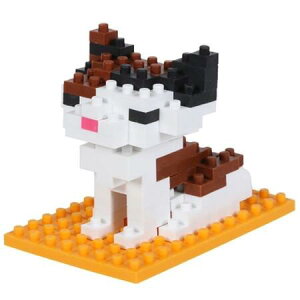 消しゴムブロックキット ミケネコ【メール便NG】 面白文具 かわいい 組み立て プチギフト 猫 ねこ 猫グッズ