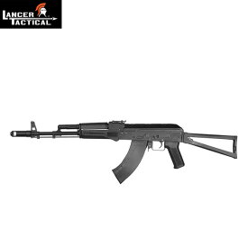 【作動保証付き】Lancer Tactical Kalashnikov USA Licensed KR-103 Airsoft AEG Rifle with Triangle Stock BK 海外製 電動ガン 本体のみ エアガン 18歳以上 ランサータクティカル AK T型 カラシニコフ