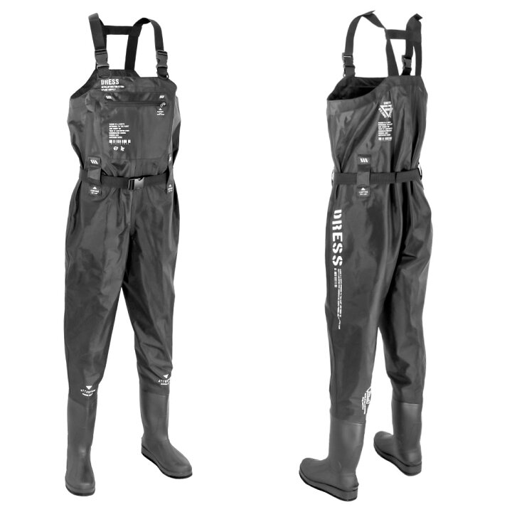 楽天市場 マラソン期間全品p5倍 Dress チェストハイウェーダー エアボーン フェルトスパイクソール 釣り フィッシング 457 エボリューションホビー