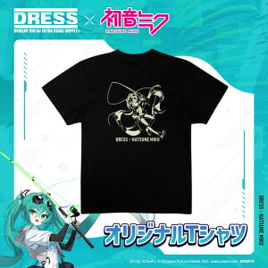 �y6�������\��\�񏤕i�z�����~�N × DRESS �I���W�i��T�V���c ���� �� �u���b�N �͂� �݂� �R���{ ���� �� �R�b�g�� miku