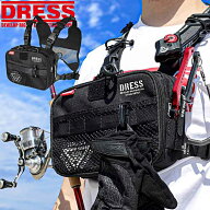 【楽天1位!27冠!】DRESS タクティカル チェスト バッグ 幅20.5cm 高さ16.5cm 奥行き7cm ロッドホルダー付…