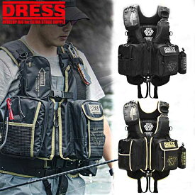 【お買い物マラソン 8/4 20:00〜】【楽天1位!26冠!】 DRESS フローティング ゲーム ベスト AIR (サポーター付) タックルベスト 釣具 釣り具 釣り小物エア フィッシングベスト 救命胴衣 軽量 収納 多機能 通気性 fishing 胴長 ウェーディング デザートカラー