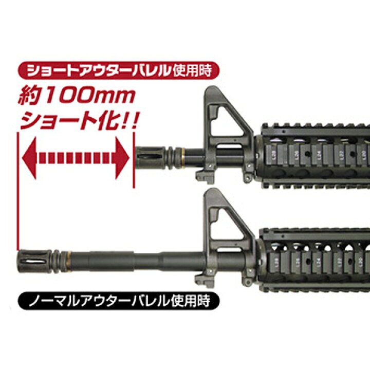 楽天市場】【楽天1位!】次世代M4用 ショートアウターバレル 東京マルイ 