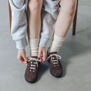 【公式】【SALE/23%OFF】イーボル EVOL 【S-LLサイズ展開・ふかふか】スエードレースアップスニーカー ブラック 靴 レディース 25aw 新作 スニーカー 軽量 軽い スエード レースアップ カジュア