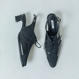 【公式】【SALE／25%OFF】イーボル EVOL 【ふかふか・クッション入り】スニーカーバックバンドパンプス ブラック 靴 レディース 25aw 新作 パンプス ミュール スニーカー ベルト ストラップ 履きやすい カジュアル 小さいサイズ 大きいサイズ