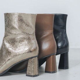 【公式】イーボル EVOL 【S-LLサイズ展開・クッション入り】スクエアデザインヒールショートブーツ ブラック 靴 レディース 25aw 新作 ブーツ ショートブーツ スクエアトゥ 太ヒール スタイルアップ 美脚 モード 柔らかい 大きいサイズ LLサイズ