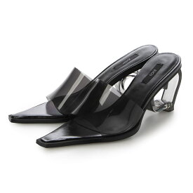 【公式】【SALE／81%OFF】イーボル EVOL ハートクリアヒールサンダル サンダル ブラック レディース 靴 サンダル クリアヒール クリア ハート 靴下合わせ ピンク 夏 韓国ファッション 美脚