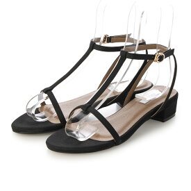 【公式】【SALE／52%OFF】イーボル EVOL Tストラップラウンドサンダル 靴 レディース サンダル ブラック 夏 フラット ラウンド ストラップ 旅行 軽量 リゾート シルバー ゴールド メタリック ソフト